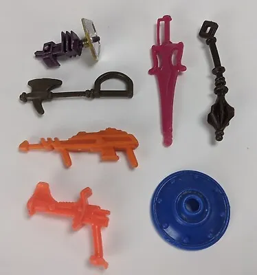 1980's Mattel Masters Of The Universe Stinkor Prince Webster Weapon Parts Lot • $25
