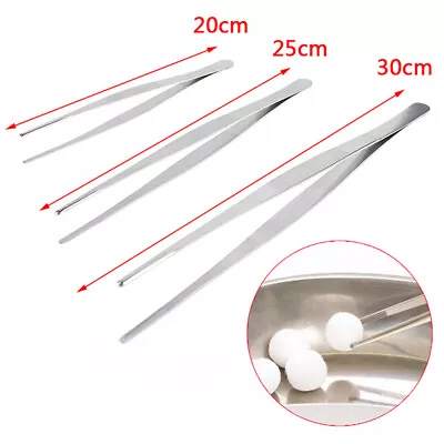 Best Stainless Steel Medical Dental Precision Long Straight Forceps Tweezers- Hu • $3.01