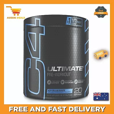 C4 Ultimate Shred Pre Workout Icy Blue Razz 20 Servings Weight Loss Supplement • $99.99