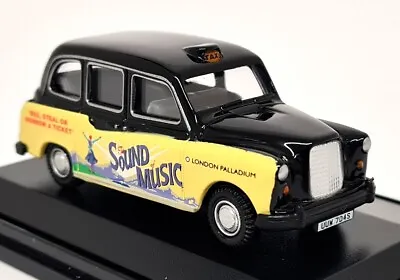 Oxford 1/76 London Taxi FX4 Sound Of Music (6cm) Diecast Model Car • £12.99