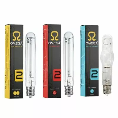 Hydroponics Omega 250W Dual Spectrum Red HPS Metal Halide Lamp Bulb Light • £10.50