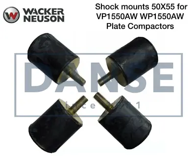 Wacker Rubber Shock Mount Set Of 4 WP1550 WP1540 Plate Compactor 5000130000  • $96.66