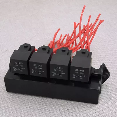 15 Way Universal Automotive Auto Car Fuse Relay Holder Relay Box With Relays • $47.53