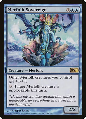 MTG Merfolk Sovereign [Magic 2011​​​] Moderately Played​​ • $0.76