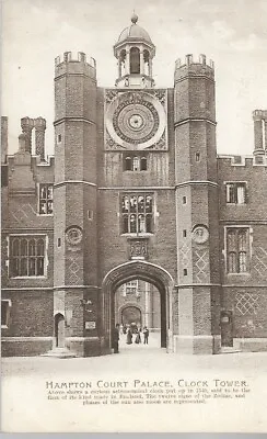 Clock Tower The Hampton Court Palace  Moorland Postcard Ref 2456 • £2.25