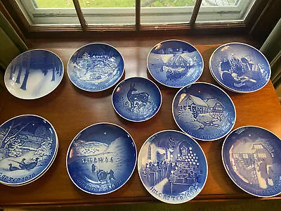 12 Bing & Grondahl B&G Christmas Plates 1913 1970 1964 1972 1973 1971 1968 • $120