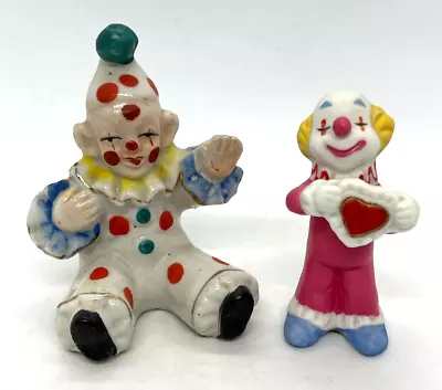 Vintage Miniature Clowns Napco & Japan - Lot Of 2 - Tallest 3  • $12