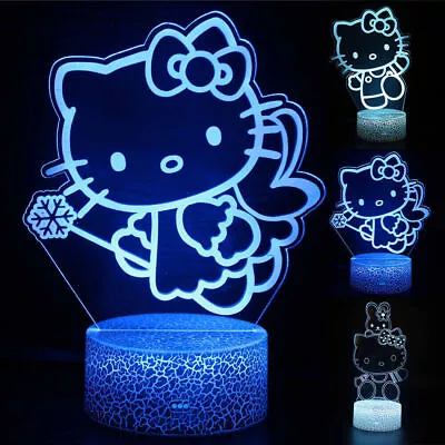 Cute Hello Kitty Night Light 7 Color Change Sleep Lamp With Remote Control Gift- • $22.98