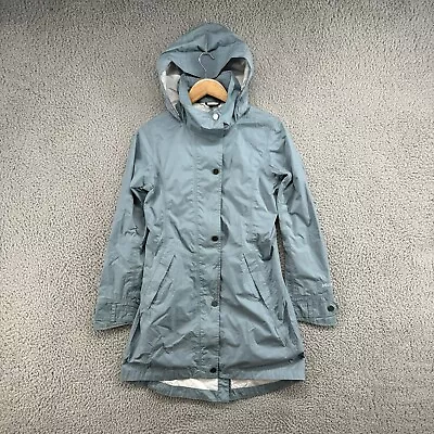 Marmot Rain Jacket Womens Extra Small Blue Parka Nylon Waterproof Coat Ladies • $14.99