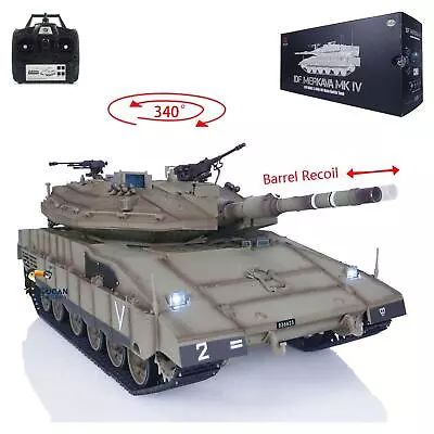 US Stock 1:16 Scale IDF Merkava MK IV RC Main Battle Tank Heng Long 3958 Tanks • $183.92