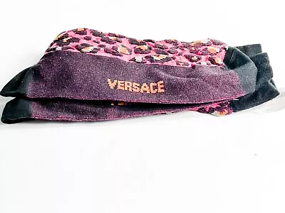 Versace Fondo Lurex Jacquard Cottone Socks. Size L. $225 • $59.99