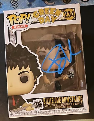 Billie Joe Armstrong Green Day Autograph Funko Pop. JSA COA.  • $400