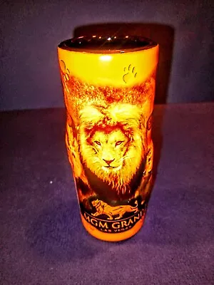 Shot Glass Vintage MGM Grand Lion Exhibit Rare  4 In. Shot Glass • $11.99