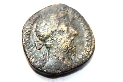 ANCIENT ROMAN MARCUS AURELIUS SESTERTIUS COIN 2nd CENT AD CAESAR • £45