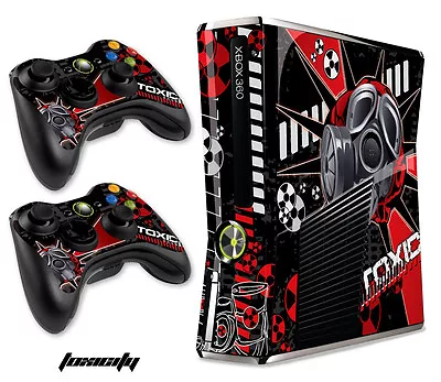 Skin Decal Wrap For Xbox 360 Slim Gaming Console & Controller Xbox360 Slim TOX R • $8.95