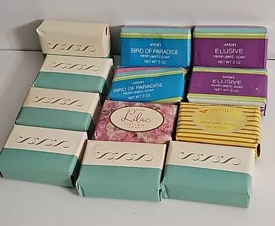 Lot Of 12 Vintage Avon Bath Bar Soap 3 Oz  New NOS Skin So Soft Silk & Honey • $49.99