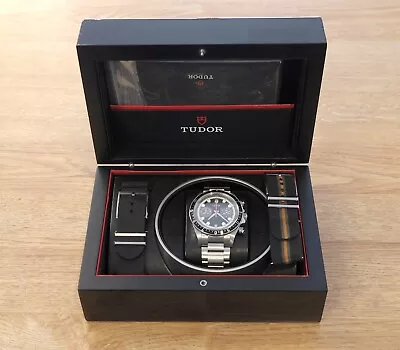 Tudor Heritage Chronograph 70330N Monte Carlo Dial Box & Papers 2 NATO Straps • $2975