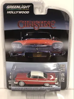 £11.99 • Buy Christine 1958 Plymouth Fury Evil Version 1:64 Scale Greenlight 44840B