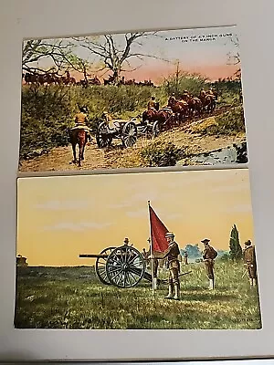 Vintage WWI Postcards Lot Of 2 MIlitary March Guns D3 • $11.99