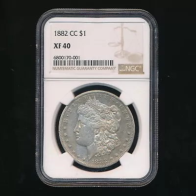 1882-cc Carson City Morgan Silver Dollar $1 ~ Ngc Xf40 ~ Ships Free! • $249.95