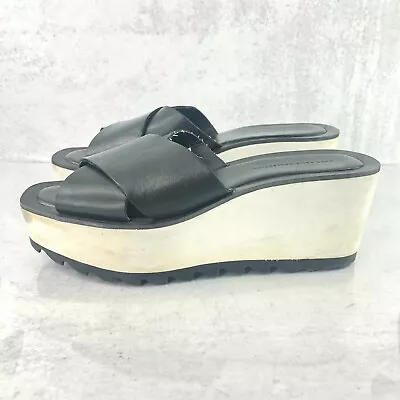 Zara Basic Collection Women's 40EU / 9US Sandals Platform Slides Black • $22.01