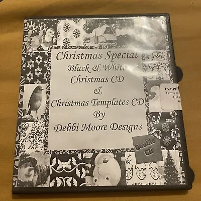 £2.90 • Buy Christmas Special Black & White Cd & Christmas Template Cd Debbi Moore Designs
