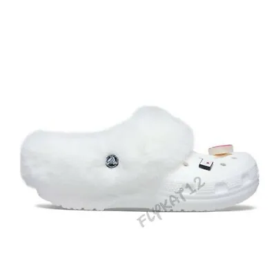 Classic Crocs Fur Lined Mammoth Luxe Collection Winter Crocs With Jibbitz Charms • $99