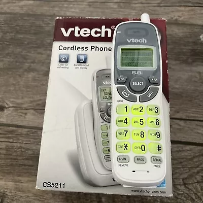 White VTech 5.8GHz (CS5211) Single-Line Cordless Phone. • $9.99