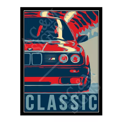 Metal Tin Sign Plaque Classic BMW Car Man Cave Home Bar Garage Shed Dad 12577 • £3.95