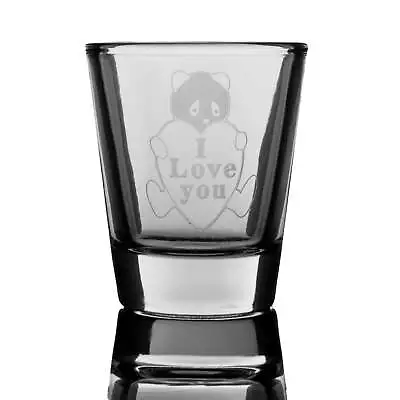 2oz I Love You Panda Shot Glass • $11.99