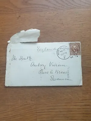 £20 • Buy ANTIQUE 1894 Handwritten LETTER SOCIAL HISTORY Swansea Copper Vivians New York