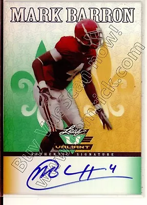 Mark Barron Rc Rookie Draft Auto Autograph Alabama Crimson Tide College 2012 • $5.99