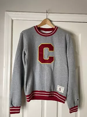 Vintage Champion Varsity Crewneck Sweatshirt Size S Patch • $25