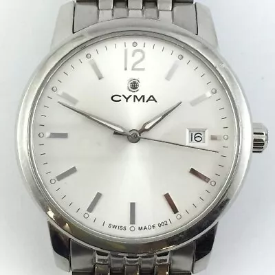 Cyma Ss316l 37mm Stainless Steel Quartz Watch • $299