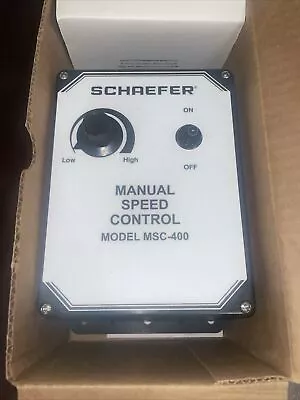 Schaefer  MSC400 Fan Speed Controller - Black • $185