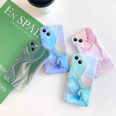 $6.15 • Buy Marble Silicone Rubber Phone Case For IPhone 14 13 12 11 Pro Max XS XR 8 7 Cover