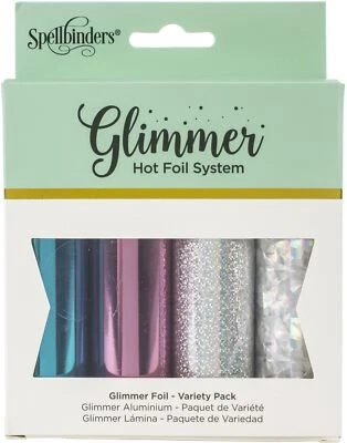 $45.29 • Buy Spellbinders 4 Metallic & Holographic Variety Pack Glimmer Hot Foil Roll, Multi