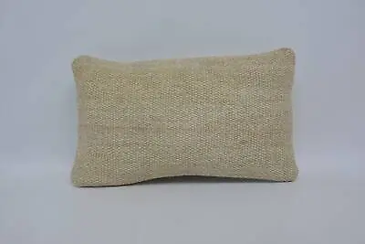 Pillow Vintage Kilim Throw Pillow 12 X20  Beige Cushion Throw Kilim Pillow • $6.46