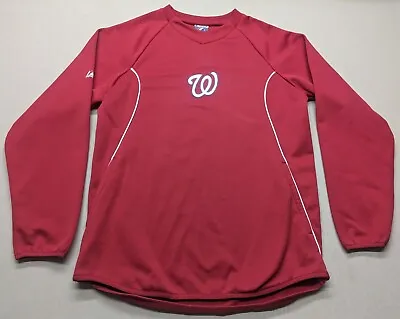 Majestic Therma Base Washington Nationals MLB Baseball Pullover Men's Size Small • $29.95