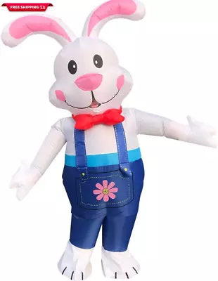 Inflatable Easter Bunny Costume Adult Blow Up Bunny Rabbit Inflatable Easter Cos • $44.71