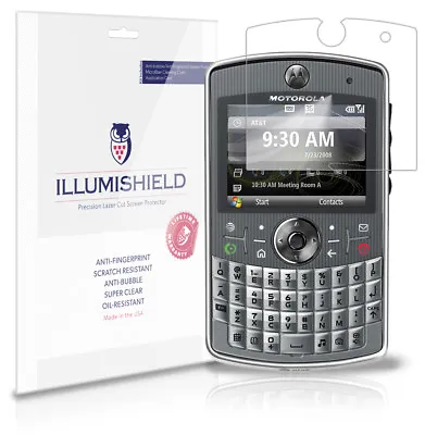 ILLumiShield Phone Screen Protector W Anti-Bubble/Print 3x For Motorola Q9h • $7.65