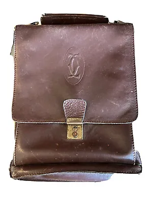 Vintage Cartier Men’s Leather Clutch Bag • $54.99
