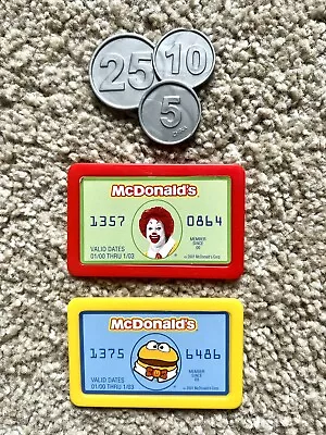 McDonald's Toy Cash Register Credit Cards & Coins • $27.95