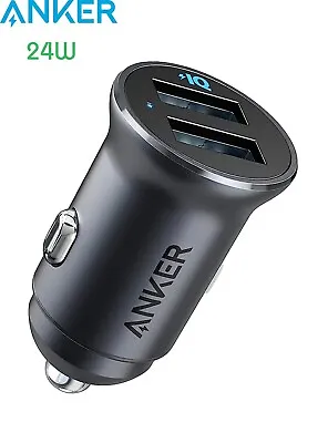 Anker 24W FAST CHARGING Dual USB Car Charger For Apple IPhone Pro 14 13 12 11Max • $24.99