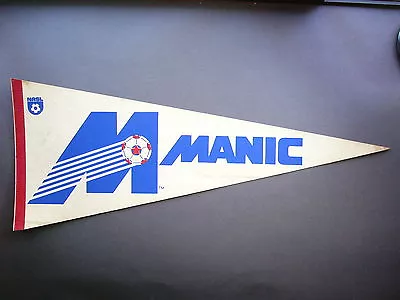 Rare 1970's 1980's Nasl Soccer Football Pennant Flag Montreal Manic Sharp!! • $74.99