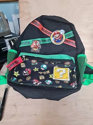 Super Mario Bros Children’s Kids Backpack Back To School Bag Please Read  • £4.99