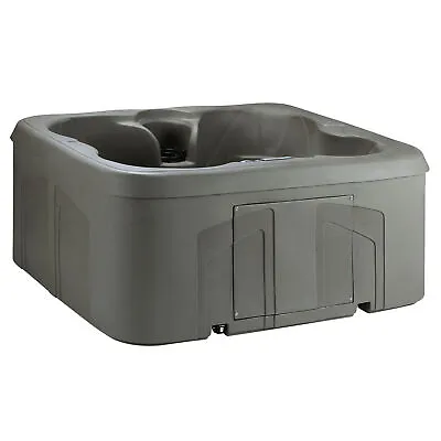 LifeSmart LS100 Taupe 4 Person Plug And Play Square Hot Tub Spa With Black Cover • $2699.99