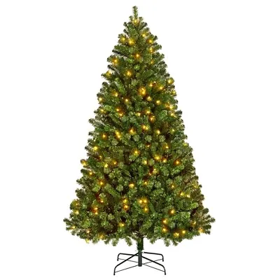 Multi Size Pre-Lit Spruce Artificial Christmas Tree With Incandescent Lights • $229.99