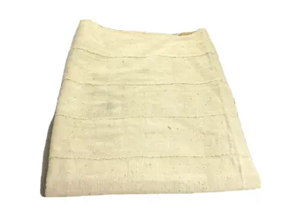 African Handwoven Mud Cloth Bambara Fabric (Plain White ) • $44.99