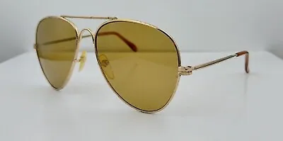 Vintage Merit Gold Pilot Metal Sunglasses Frames • $20.40